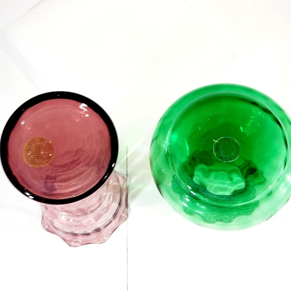 Two's Company Accents 2pc Twos Company Handblown Glass Hyacinth